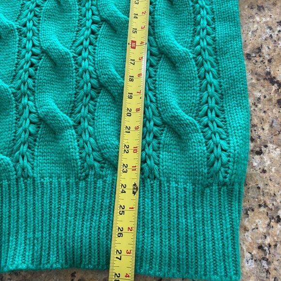 VINE & LOVE chunky knit sweater green women’s sz large St.‎ Patrick’s Day - Picture 7 of 8